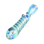 Thick Ends Glass Chillum One-Hitter in El Paso, Fumed Teal thumbnail