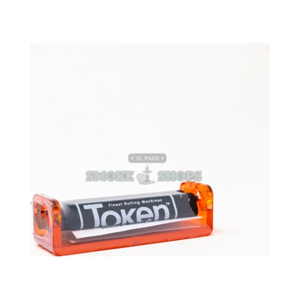 Token 78mm cigarette roller front view in El Paso, plastic hand roller for 1 1/4 rolling papers, in stock $5.99