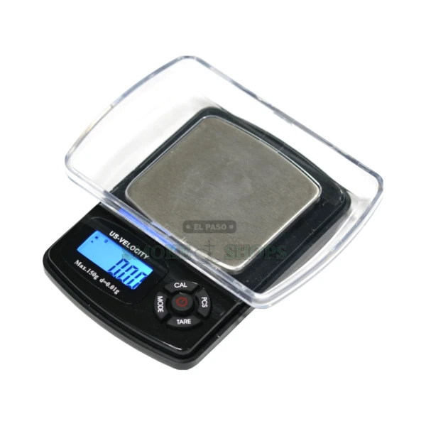 US Balance Velocity digital pocket scale in El Paso, 150g x 0.01g blue backlit LCD with clear flip-open cover, same-day pickup