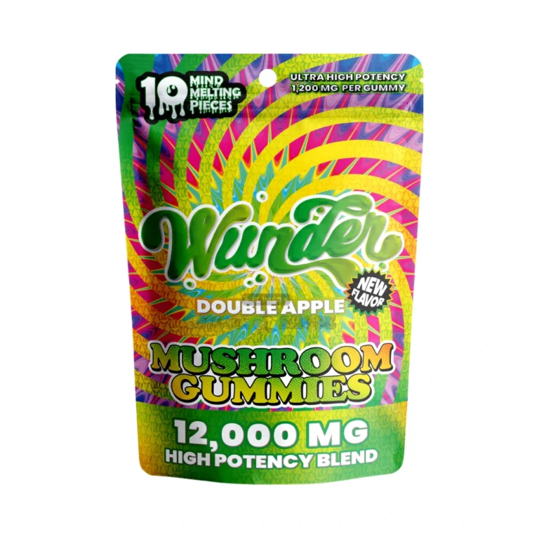 Mushroom Gummies 10ct 12,000mg Wunder Double Apple at El Paso Smoke Shop, in stock in El Paso for same-day pickup
