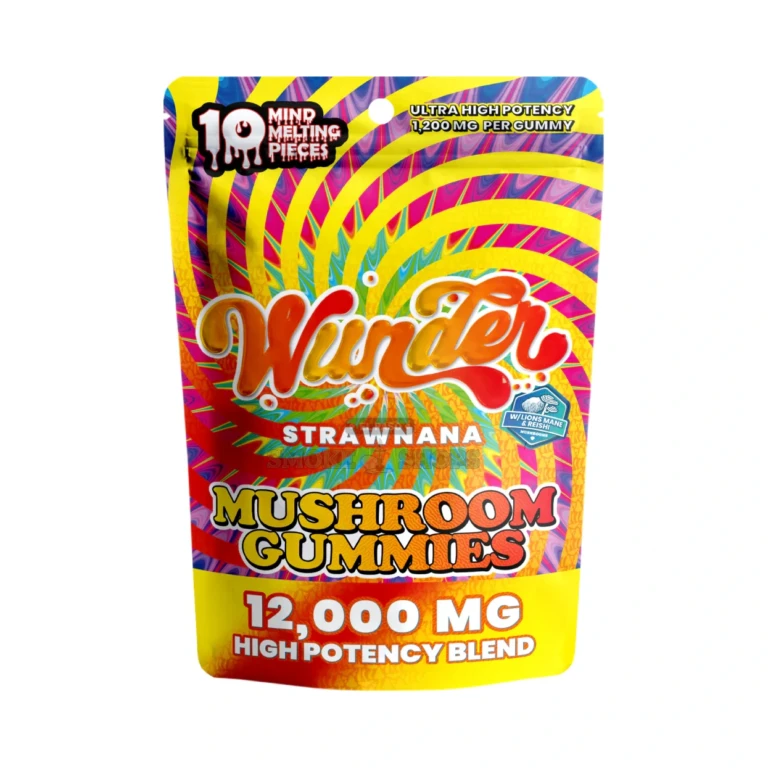 Mushroom Gummies 10ct 12,000mg Wunder Strawnana at El Paso Smoke Shop, in stock in El Paso for same-day pickup