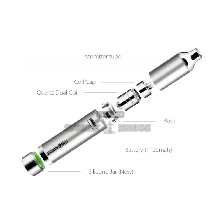Yocan Evolve Plus wax pen kit in El Paso with battery, atomizer, extra coil, dab tool, and Micro-USB charging cable