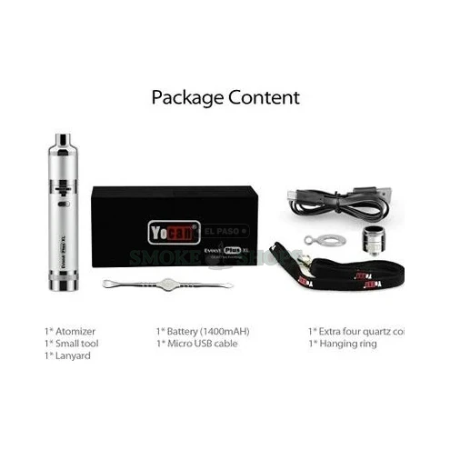 Yocan Evolve Plus XL wax dab pen with micro-USB charging and 1400mAh battery, concentrate vaporizer at El Paso Smoke Shops