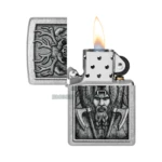 Zippo Barbarian Design Windproof Lighter, Street Chrome (48731) thumbnail