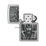 Zippo Barbarian Design Windproof Lighter, Street Chrome (48731) thumbnail