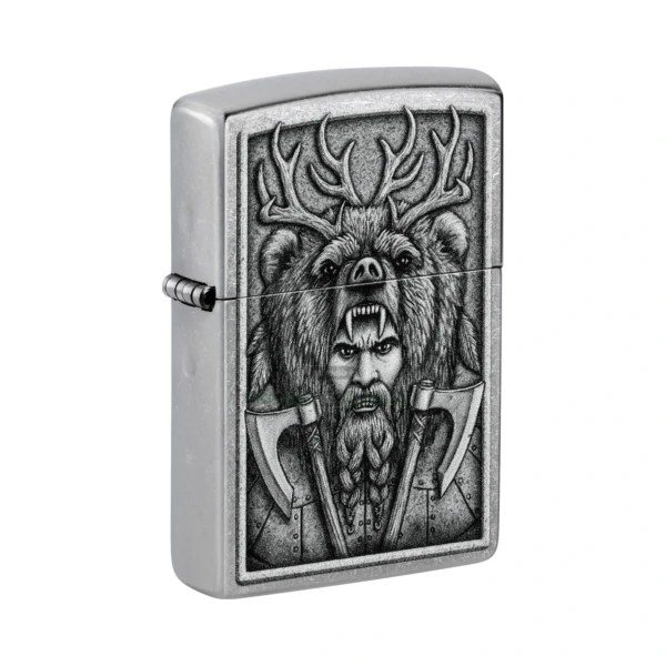Zippo Barbarian Design Windproof Lighter, Street Chrome (48731)