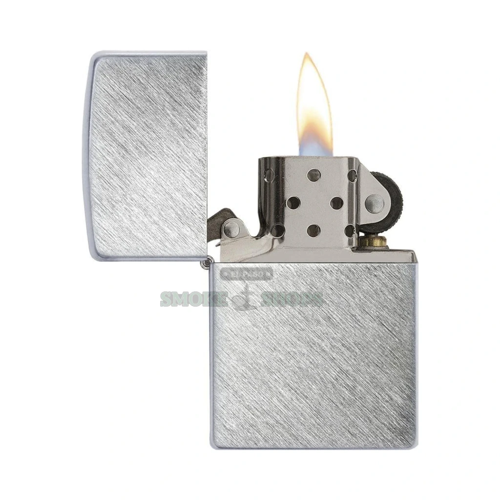 Zippo Classic Herringbone Sweep Lighter, Brushed Chrome (24648