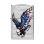 Zippo Eagle Flag High Polish Chrome Windproof Lighter (28449) in El Paso thumbnail