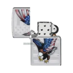 Zippo Eagle Flag High Polish Chrome Windproof Lighter (28449) in El Paso thumbnail