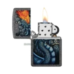 Zippo Fiery Dragon Design Iron Stone Lighter (49776) in El Paso thumbnail