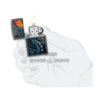 Zippo Fiery Dragon Design Iron Stone Lighter (49776) in El Paso thumbnail