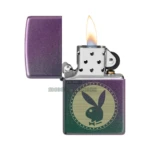 Zippo Playboy Engraved Rabbit Head Iridescent Windproof Lighter (48380) thumbnail
