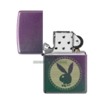 Zippo Playboy Engraved Rabbit Head Iridescent Windproof Lighter (48380) thumbnail