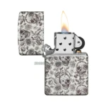 Zippo Skeleton Design 540 Color Glow In The Dark Windproof Lighter (49458) thumbnail