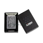 Zippo Skull and Angel Emblem Design Street Chrome Windproof Lighter (49442) thumbnail