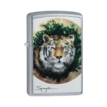 Zippo Spazuk Tiger Design Street Chrome Windproof Lighter (49090) thumbnail