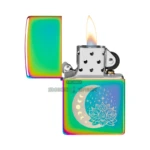 Zippo Spiritual Design Multi-Color Lighter, Laser Two-Tone (48910) thumbnail