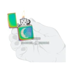 Zippo Spiritual Design Multi-Color Lighter, Laser Two-Tone (48910) thumbnail