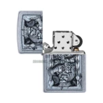 Zippo Steampunk King of Spades Windproof Lighter, Street Chrome (29877) thumbnail