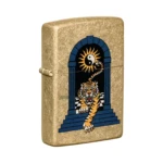 Zippo Tattoo Tiger Design High Polish Brass Lighter (29884) in El Paso thumbnail
