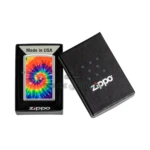 Zippo Tie Dye Design 540 Fusion Lighter, 540 Tumbled Chrome (48982) [5ee8] thumbnail