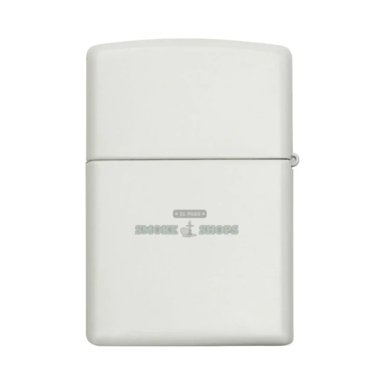 Bottom of the Zippo White Matte lighter showing the Zippo date-code authenticity stamp