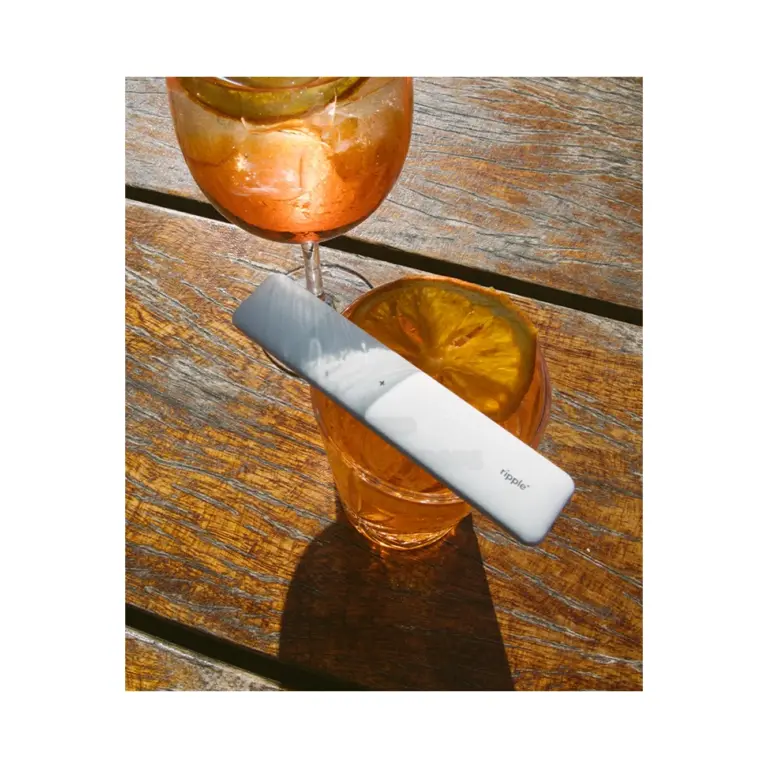 Ripple+ zero-nicotine aromatherapy pod device in soft-touch aluminium with magnetic pod, sold at El Paso Smoke Shops