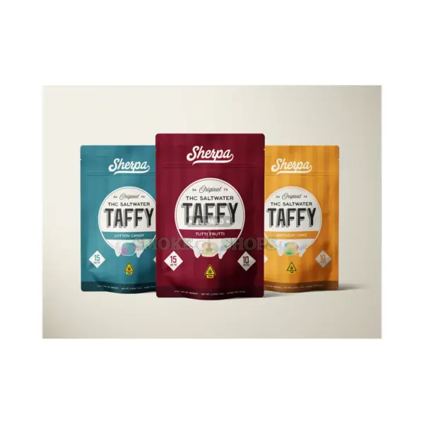 Sherpa Delta-9 THC Taffy in El Paso, 150 mg 10-Pack