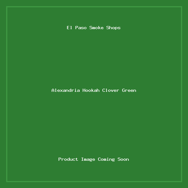 Alexandria Hookah Clover Green